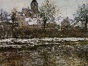 Effet de neige a Vetheul, Claude Monet